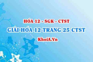 Giải Hóa 12 trang 25 Chân trời Sáng tạo